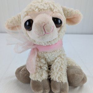 Aurora World Lamb Plush 9" Stuffed Animal Dreamy Eyes Wolly Sheep Spring